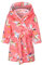 Baogaier Mädchen Bademantel Kapuze Einhorn Morgenmantel Flanell Regenbogen Pyjama Lange Ärmel Weiche Bequeme Frottee Schlafoveralls Taillengürtel Netter Kinderbademantel Kinder Alter 6-7 Jahre Rosa
