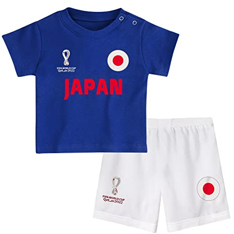 FIFA Unisex Kinder Official World Cup 2022 Tee & Short Set, Toddlers, Japan, Team Colours, Age 4, Blue, Large