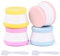 Travel Containers for Toiletries, 4pcs 20ml Portable Silicone Cream Jars Leak-proof Small Size Bottles Multi-function Travel Pots for Cosmetic Makeup Face Body Hand Cream Powder and Lotions BPA Free
