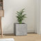 Homgoday Pflanzkasten Beton Grau 40x40x40cm Holzwerkstoff Garten Pflanzgefäße Outdoor Pflanzkübel Blumenkasten für Terrasse Terrasse Hinterhof und Rasen Garten Dekor Gemüse Kräuterbeet Hochbeet