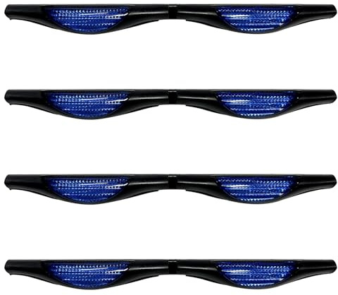 4 pièces de protection de bord de portière de voiture bleue, protection de bord de voiture, bande de protection pour portière de voiture, protection de portière de voiture