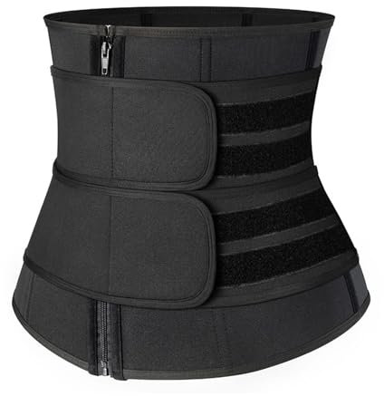 beijieaiguo Waist Trainer Damen, Korsett Damen Corset Bauchweggürtel Damen Taillentrainer mit Doppelt Verstellbarem Bauchklett (S)