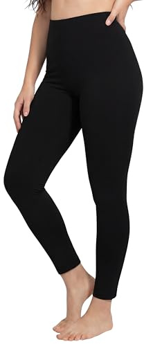 Love My Fashions® Women's New Winter Warm Faux Fur Fleece Lined Leggings Ladies Thick Stretchy Tights Thermal Pants in Plus Size Black