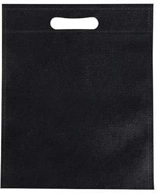 WPKD BLUEIY Bolsas de Mano de 50 Uds., Bolsa de Compras para Ropa, Bolsa de Almacenamiento Multifunción de Tela No Tejida Troquelada de Boca Plana de 25x35cm para Hotel en Casa (25 * 35cm)