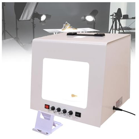 Mini caja de luz profesional para fotografía de joyas, 20 cm/30 cm, caja de luz para estudio fotográfico, 3000-5500 K, plato giratorio regulable, luces para grabación de vídeo, tienda de campaña(TB200