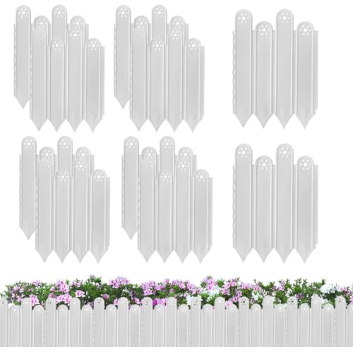 Set di 10 bordi da giardino arrugginiti, recinzioni decorative da giardino, design estetico, barriera per animali, palizzata per esterni