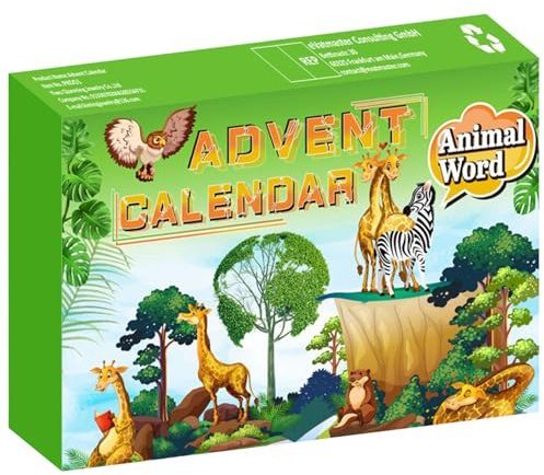 Calendario dell'avvento per bambini 2024 Calendario di conto alla rovescia di Natale 24 giorni con 24 giocattoli Avvento educativo per bambini per ragazzi Girls Holiday, Style 1.