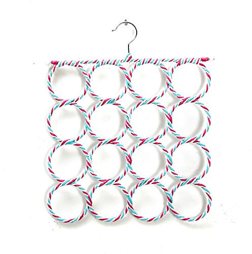 Schalhalter Aufhänger für Schal Bügel Krawatten Bügel Krawattenhalter Tücher 16 Löchern Random Farbe