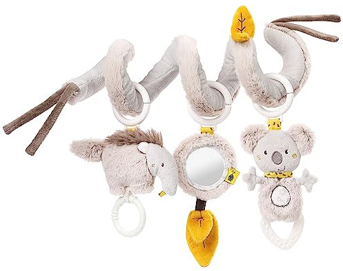 Fehn Activity Spirale Australia - Kinderwagen Spielzeug zum Fühlen und Greifen - Babyspielzeug für Bett, Laufstall, Babyschale & Autositz - Motorikspielzeug für Babys und Kleinkinder ab 0+ Monaten