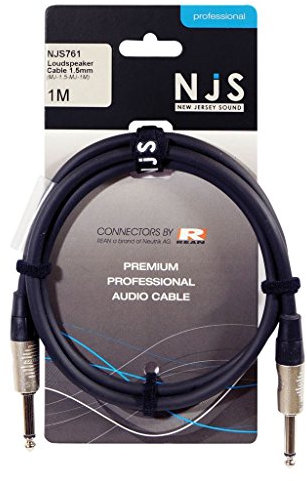 New Jersey Sound Corp Mono Jack to Mono Jack 1.5mm Speaker Cable (1 Metre)