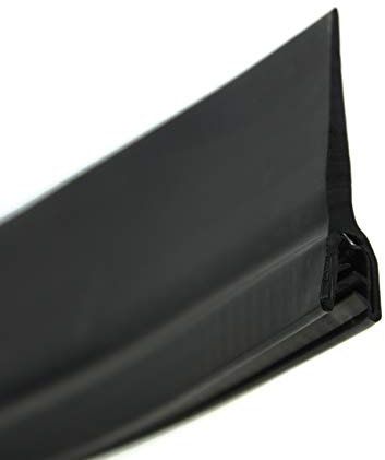 DF14 Dichtungsprofil von SMI-Kantenschutzprofi - Klemmbereich 2-4 mm - mit Dichtung oben aus EPDM Moosgummi - Fahnendichtung - einfache Montage selbstklemmend ohne Kleber (1 m)
