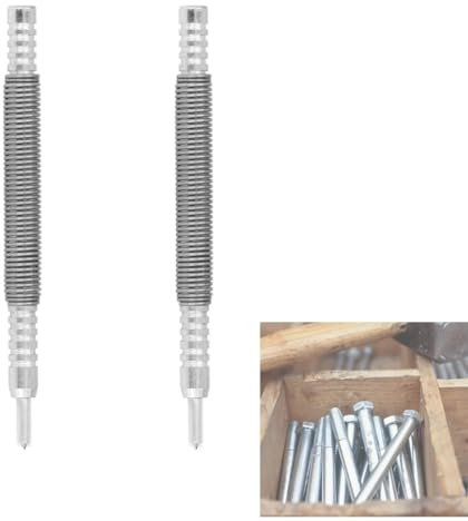 Punzón central de 2 uds., punzón de resorte preciso, punzón central de Metal sin martillo cargado con resorte, herramienta de mano de Metal Universal Premium