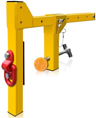 Parapet Adjustable Non-Penetrating Anchor, Reusable Parapet Anchor Clamp for Temporary Fall Arrest Anchorage, Fit Parapet Walls Up to 15 Thick, Lightweight Portable and High Strength