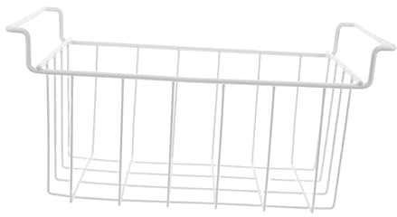 Holibanna Cesta Organizador para Congelador Horizontal Diseño Colgante de Alambre Optimización del Espacio Limpiar Rápido para Almacenamiento Cocina