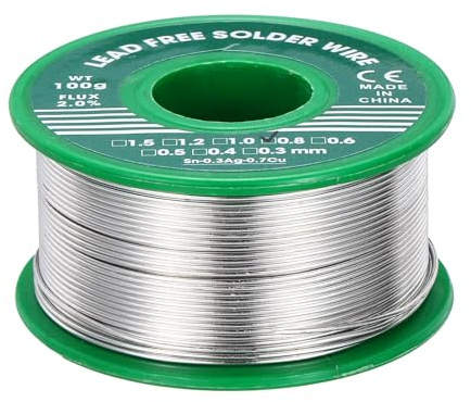 QUARKZMAN Saldatura A Nucleo Di Colofonia, 100g Stagno Con Anima Flux 0.8mm Per Saldatura Elettrica