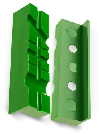 Lot de 2 bandes de mâchoire de protection pour traitement mécanique et réparation - Étau aux rayures - Bandes haute résistance