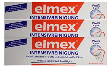 3x ELMEX Intensivreinigung Spezial Zahnpasta 50ml 08794198 Zahncreme