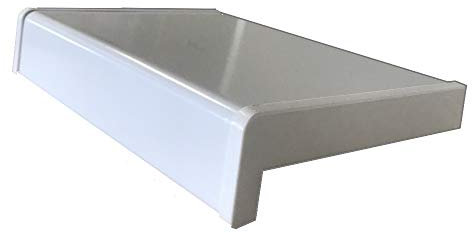 Fensterbank Fensterbrett Fensterbänke - Farbe: Matt Weiß - rechteckig - Ausladung: 150 mm - Länge: 600 mm