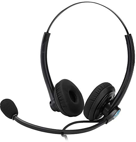 Archuu Cuffie per call center, A26-RJ Cuffie per assistenza clienti Call center Cuffie per telefono, Connettore in RJ11, Microfono con cancellazione del rumore professionale, Cuffie