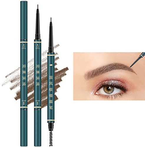 Eyebrow Pencil,3 PCS Waterproof Professional Makeup Micro Brow Pencil,Brow Kit with Eyebrow Brush and Razor,Ultra-Fine Mechanical Pencil,Eyebrow Pencils for Women