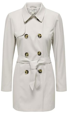ONLY Femme Onlvalerie Trenchcoat Otw Noos, Beige Clair, XL EU