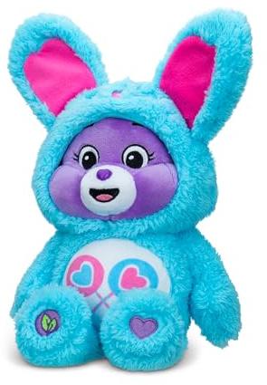 Basic Fun Care Bears Share Bunny Bear 35 cm Bean Plush Toy, Collectable Soft Teddy for Girls & Boys 4+, Easter-Inspired Cuddly Toy for Kids, Super Soft & Cute