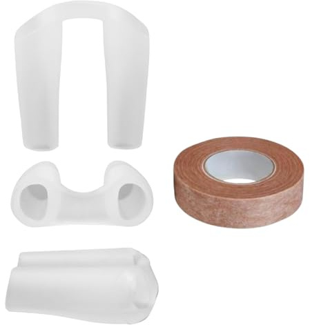 Nostril Retainer and Micropore Surgical Tape 0.5 Wide | Nostril Retainer For Post-Rhinoplasty | Nose Retainer | Soft Silicone | Silicone Nasal Retainer for Nose Shaping | Size (7)