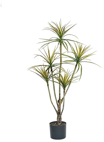 SARKEY Artificial Dracaena Plants, Tall Faux Yucca Silk Tree in Pot for Indoor & Outdoor Decor, Perfect Tropical Floor Plant for Home & Office, Ideal Housewarming Gift(105cm)
