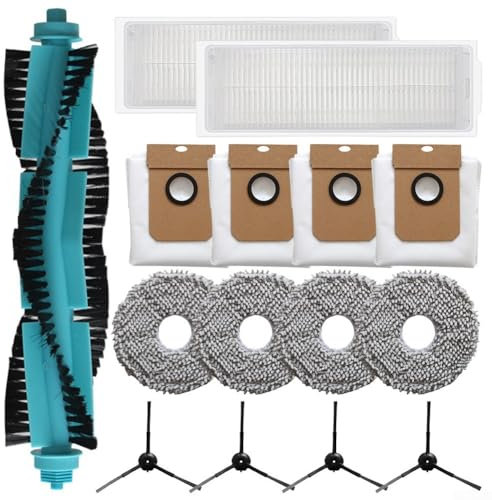 Juego de limpieza eficiente para aspiradora doméstica Conga 13090 Spin Revol con cepillos, paños de fregona, filtros y bolsas para el polvo (A)