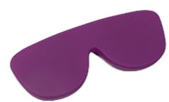 Lups – Funda para Gafas de Vista o Sol de Silicona Flexible, Ultraligera - 29g - Protección Resistente y Lavable, Diseño Universal Adaptable, Estuche Compacto | Berenjena
