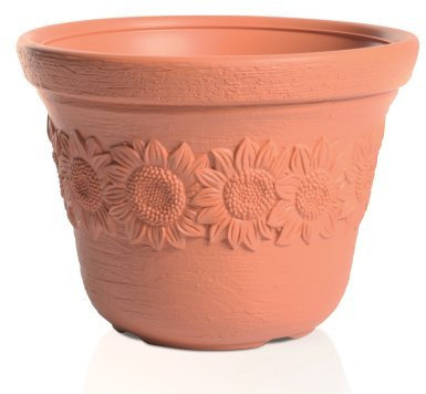 Pflanztopf Blumentopf Pflanzkübel Blumenkübel Suny Terrakotta 5 Größen (46)