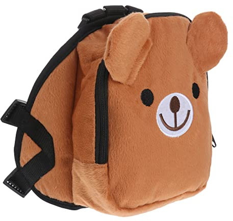 UEETEK verstellbarer Hunde-Rucksack, für Daußen, Reisen, Wandern, Camping, Training (braun)