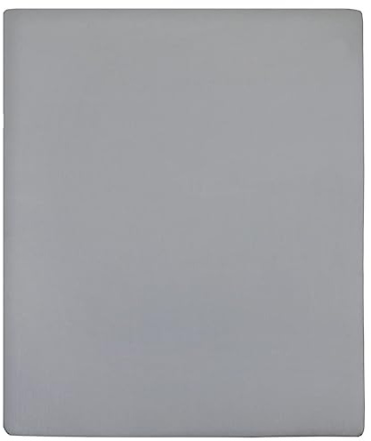 vidaXL Spannbettlaken Spannbetttuch Bettwäsche Betttuch Bettlaken Spannlaken Laken Spannleintuch für Doppelbett Jersey Grau 140x200cm Baumwolle