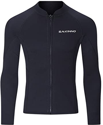 huraty våtdräkt topp jacka män 2 mm neopren långärmad dykardräkt simning snorkling surfing våt kostym håll värmen