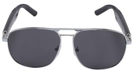 AI -Übersetzung Smart Brille, Mehr Als 100 Sprachen Echtzeitvideo, Polarisiertes BT5.3 Wearable mit Berührungskontrolle, Smart Brille für Reisegeschäftsanrufe (Black)