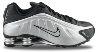 Nike Shox R4 Zapatos de Ocio para Hombre Metallic Silver/Metallic Silve 41