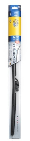 HELLA 9XW 358 053-201 Cleantech Torkarblad - CT50 - Flatblade-torkarblad - för vänsterstyrd - 20tum - 500mm - Fram - Antal: 1, 500 mm