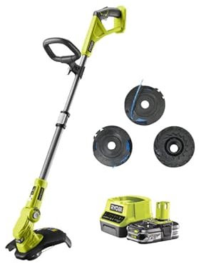 RYOBI [JAMAIS UTILISÉ] Coupe Bordures - Dresse Bordures 18V One RLT183225FPK3 - Batterie 2.5 Ah - Chargeur 2 Ah - 3 Bobines Simple Fil