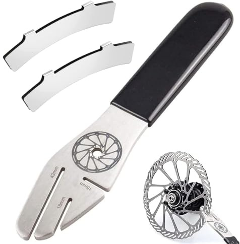 LightBeacon 3 Pezzi Chiave Disco Freno Bicicletta, Regolatore Disco Freno, Strumento Allineamento della Bici, Strumento Allineamento Freno, per Riparazioni Bici