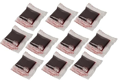 10 Sacchetti 3 Ml Sangue Finto di Halloween Effetto Simulato Sangue Finto Facile Lavare per Spettacoli Televisivi Spettacoli Teatrali Effetti Speciali di Trucco per Feste