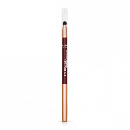 M. Asam MAGIC FINISH EYE DESIGNER Gleaming-Aubergine (0,28 g) – wasserfester Eyeliner für langanhaltendes & farbintensives Ergebnis mit integriertem Schwämmchen für einfaches Verblenden, Augen Make-up