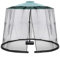 lalago Mosquitera para sombrilla de terraza, 335 x 240 cm Mosquitera para sombrilla de terraza con Cremallera para protección contra Insectos (Negro)