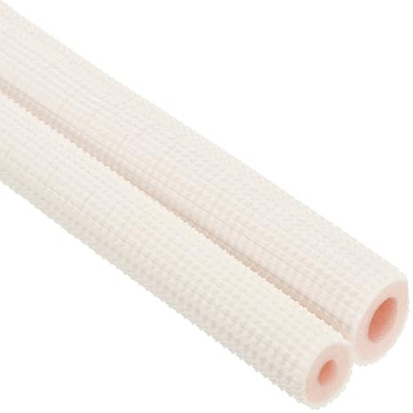 PATIKIL Pipe Insulation Foam Tube, Heat Preservation Insulated Foam Tubing for 1/4, 1/2 O.D. Mini Split Copper Line Set Water Pipes,3.28Ft(1m),White/Pink
