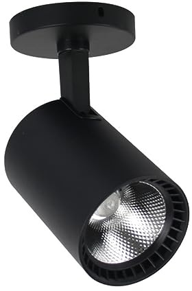 OSALADI 10w Aluminum Construction Led Track Light Ceiling Spotlight Black Lamp Industrial Lighting for Living Retail Store