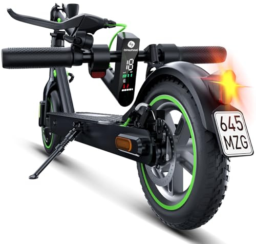 E-Scooter mit Straßenzulassung, 8,5 Zoll Elektroroller Max 30KM Reichweite, App, LED-Anzeige, E Roller bis 120kg Tragkraft, Faltbarer Elektroscooter Erwachsene für Pendlerverkehr