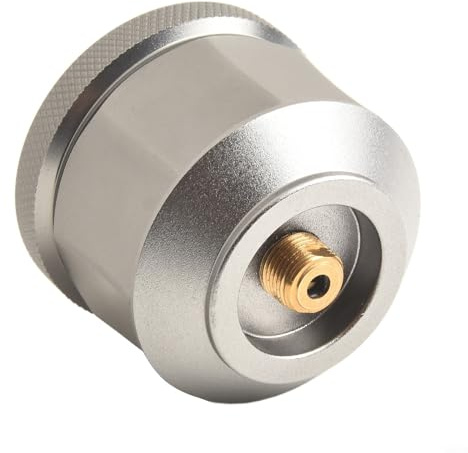 Honseadek Lanterne à gaz portable, lampe de camping avec boîte vide, lampe de randonnée en plein air, luminosité réglable, compatible isobutane, tige d'extension incluse (réservoir uniquement)