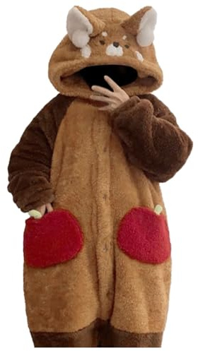Générique Pyjamas À Capuche Hiver Vêtements De Nuit Poches Onesie Pyjamas Fête De Noël Homewear Vêtements De Nuit Combinaison