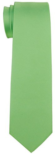 Retreez Corbata de microfibra de color liso sólido para niño 8-10 años - Verde menta