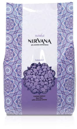 Italwax Vanira - 1kg - Perline di cera per dura per la depilazione a caldo senza strisce - Procedura SPA - Aroma lavanda​