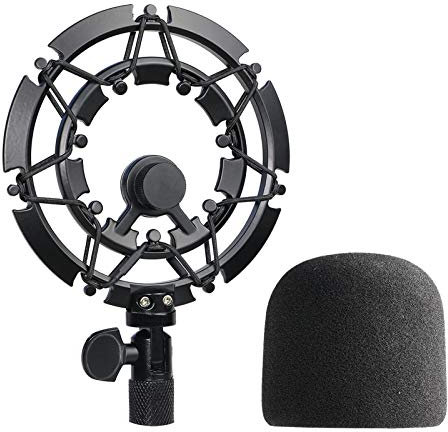 Blue Yeti and Yeti Pro Microphone Spider with Pop Protection, Alloy Microphone Spider Reduces Vibration and Improves Recording Quality of YOUSHARES